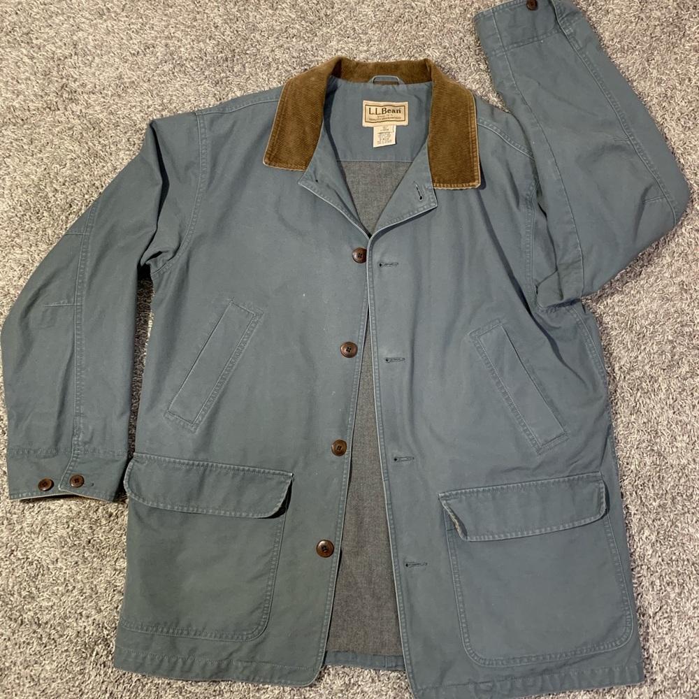 Vintage LL Bean barn Chore Coat lined men’s L